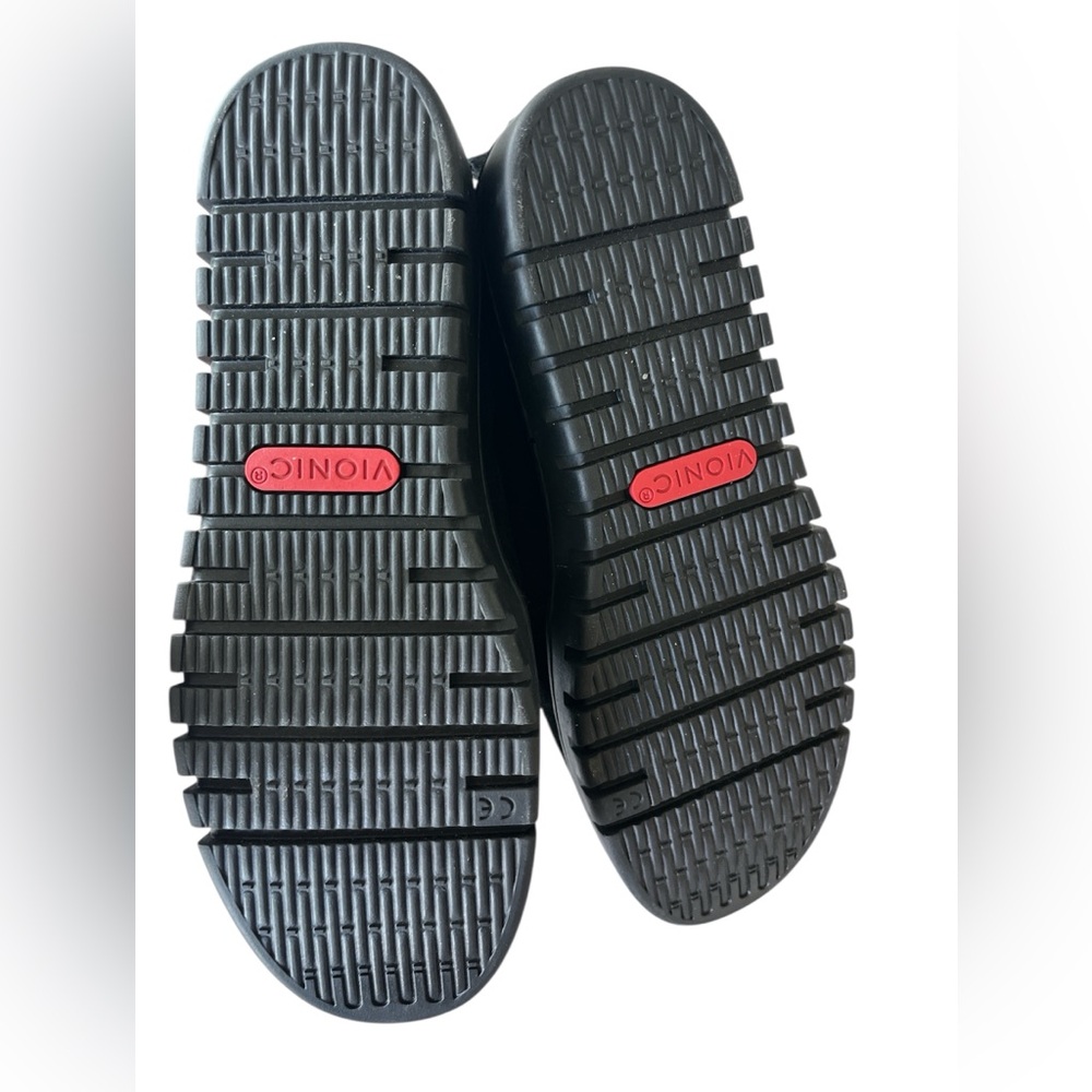 VIONIC Black Suede Leather Comfort Slip-on Loafers Women’s Size 7 - Picture 8 of 9